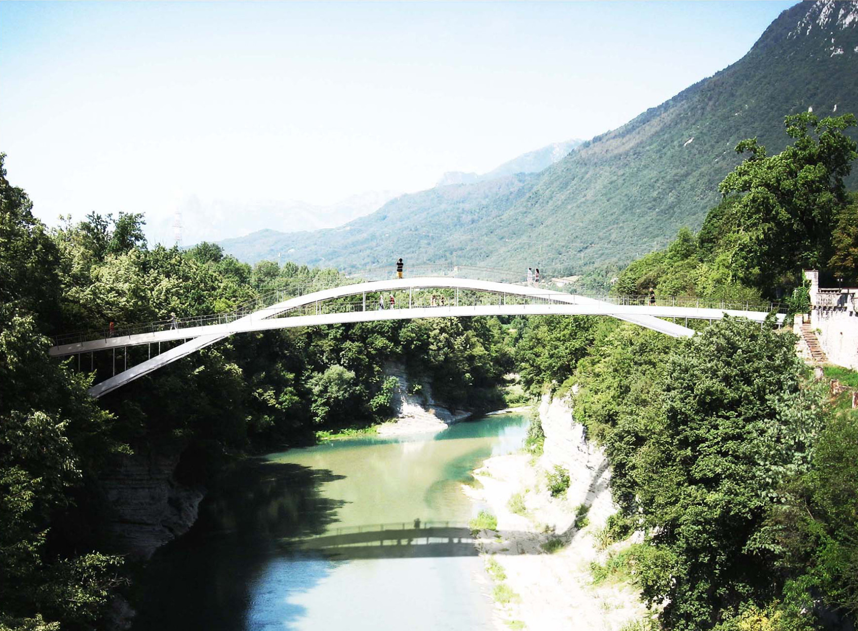 1 Wisp-Architects-Bridge Ponte nelle Alpi-Render